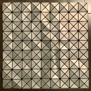 Modern Geometric Silver 16” Pillow Cover